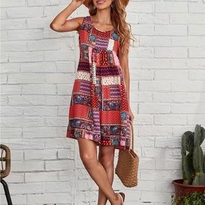 Boho Paisley Dress